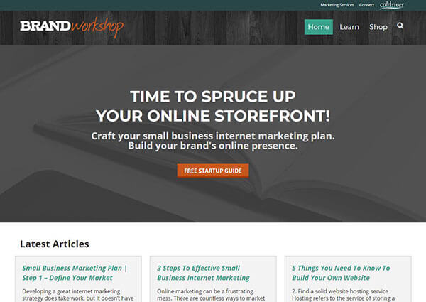 DIY internet marketing guides blog screen shot