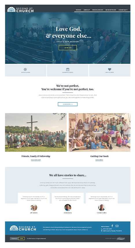 Second Street Church website