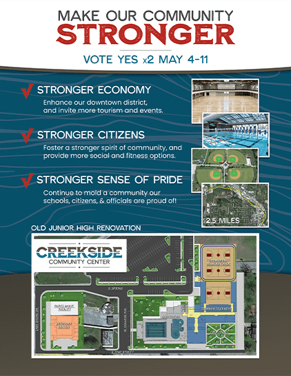 Creekside Community Center flyer