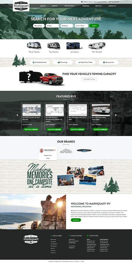 Markquart RV website