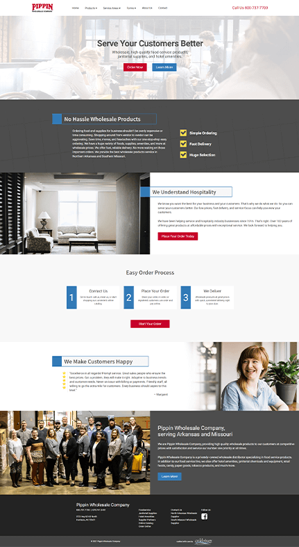 Pippin Wholesale website