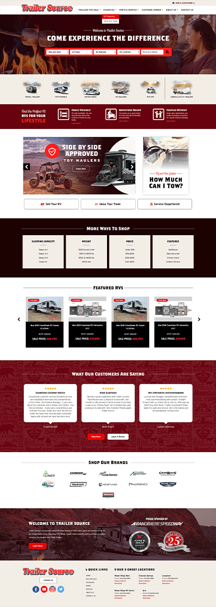 Trailer Source website